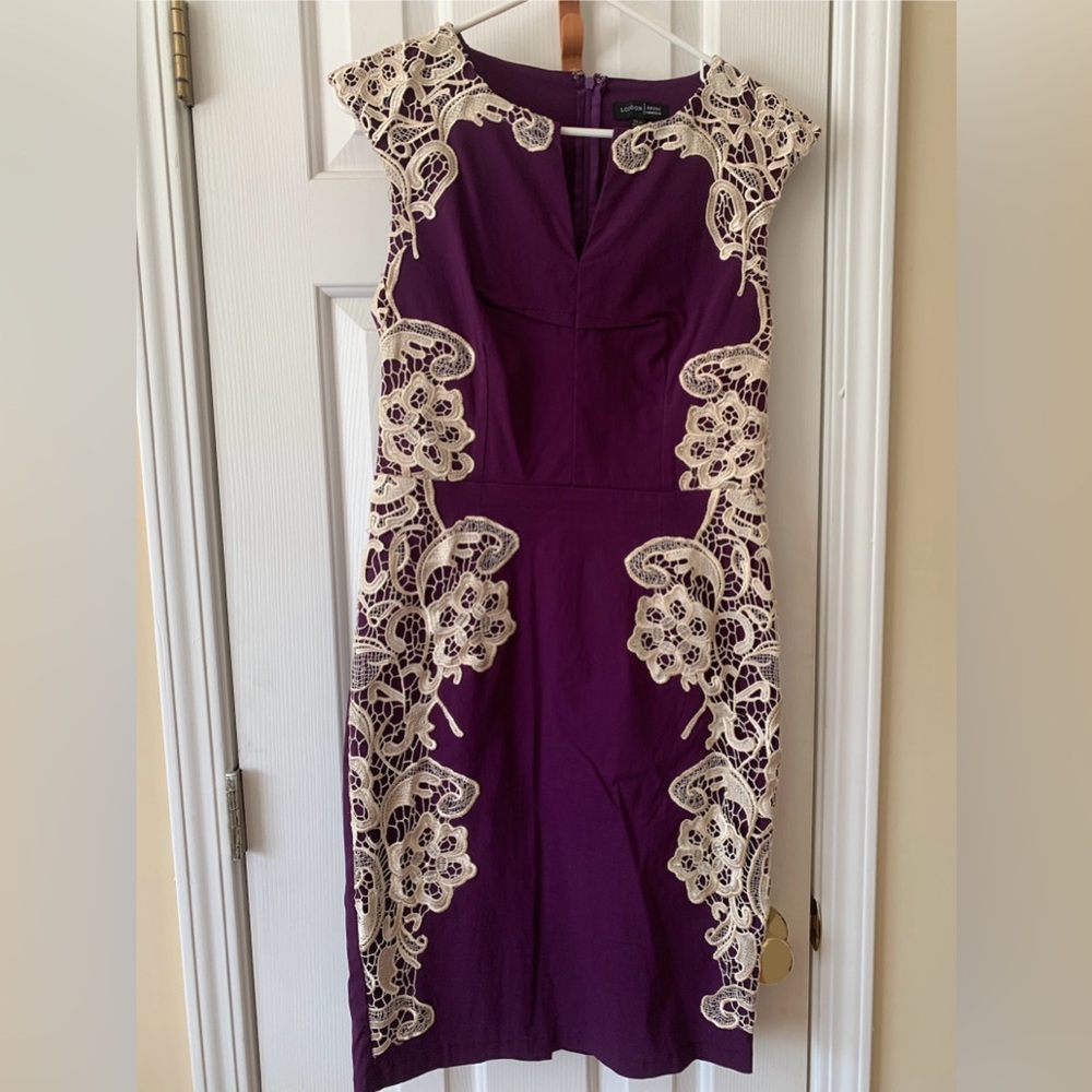 Formal Plum Lace Dress